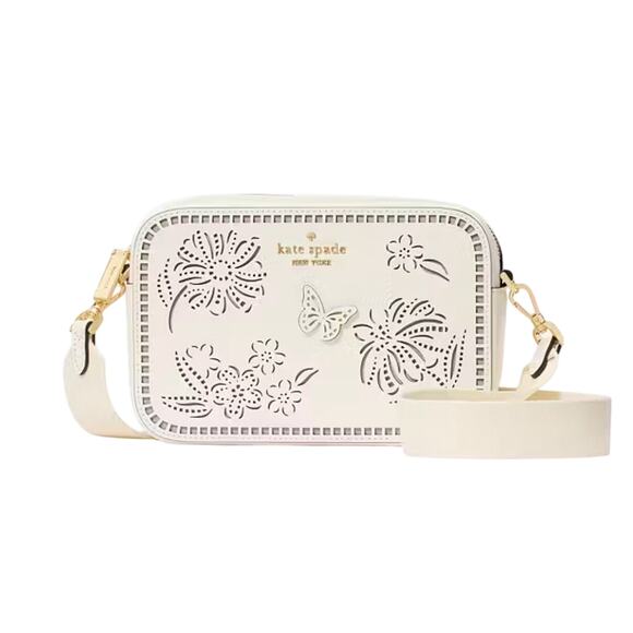 KATE SPADE MADISON PERFORATED CAMERA BAG CROSSBODY 7.6 x 5 x 2 NWT MSRP $299 - Picture 1 of 5